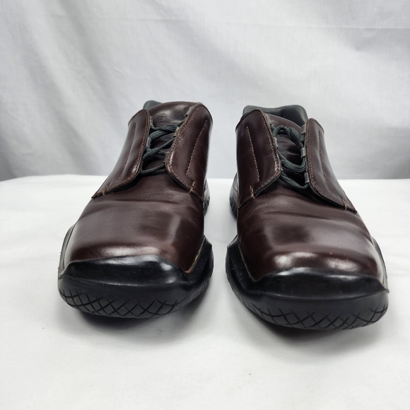 Prada Leather Square Toe Oxfords Men's Heavy duty! Prada Size 10 US 11 - Picture 3 of 9